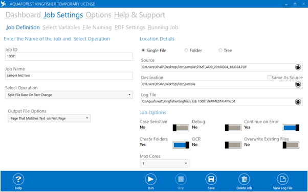 Split PDFs by Bookmark using Power Automate - Aquaforest