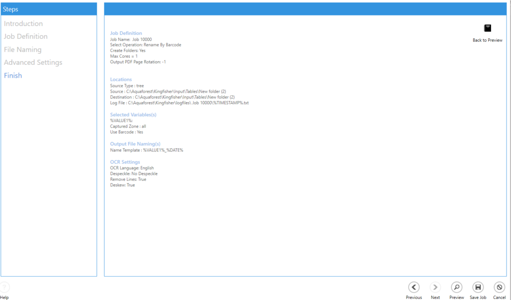 Adding a Kingfisher Job As An Autobahn DX Step Aquaforest