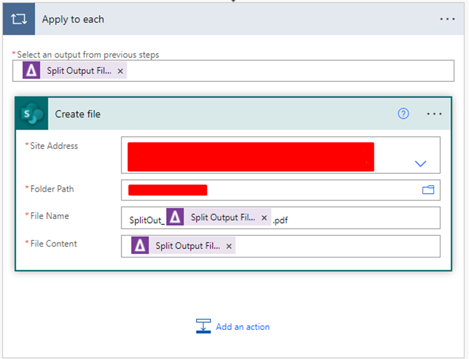 Split a PDF Document with Power Automate