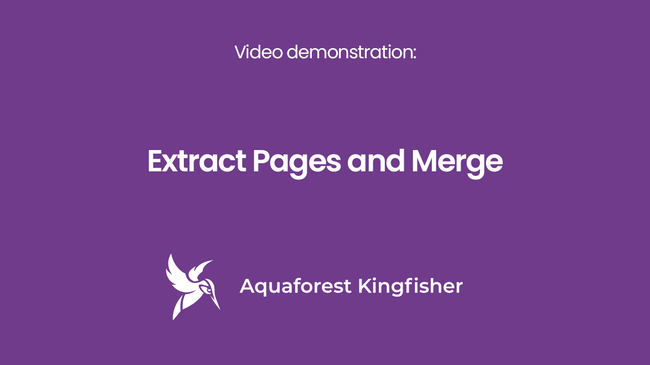 Extract Pages and Merge